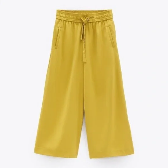 Zara Satin Trousers - Picture 2 of 9